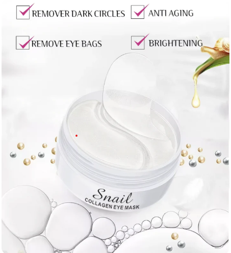 60 Parches Hidrogel de Caracol: ¡Borra Ojeras y Líneas Finas en 15 Minutos